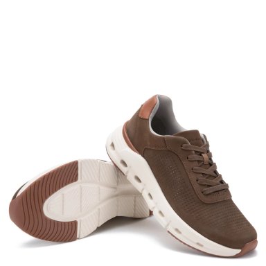 ZAPATO DE CUERO HOMBRE GUANTE TAUPE DAMASCO - 4