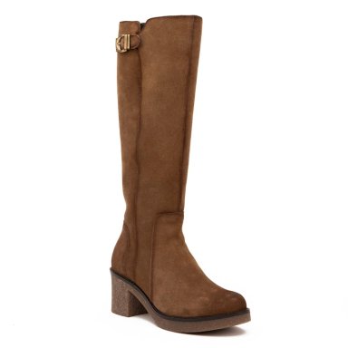 BOTA DE CUERO MUJER GACEL TAUPE MEG - 3