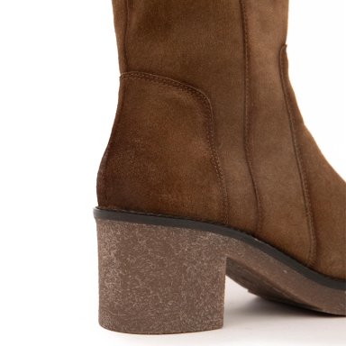 BOTA DE CUERO MUJER GACEL TAUPE MEG - 4