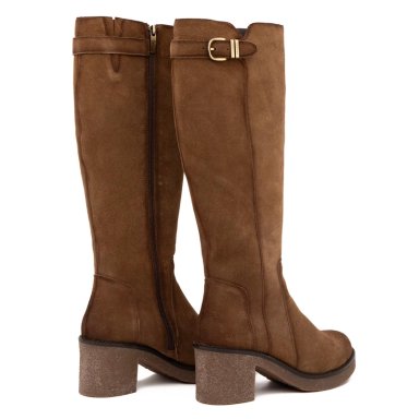 BOTA DE CUERO MUJER GACEL TAUPE MEG - 5
