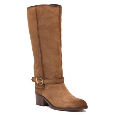 BOTA DE CUERO MUJER GACEL TAUPE CAROLA - 3