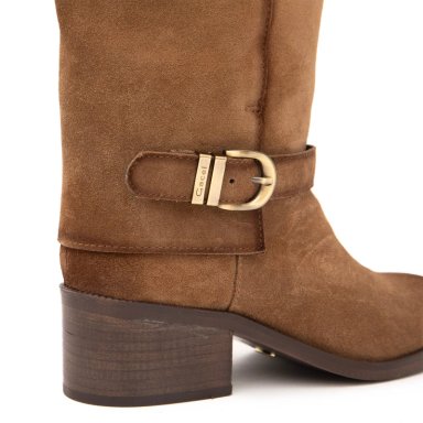 BOTA DE CUERO MUJER GACEL TAUPE CAROLA - 4