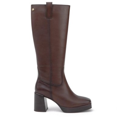 BOTA DE CUERO MUJER GACEL CHOCOLATE BRIONA - 1