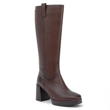 BOTA DE CUERO MUJER GACEL CHOCOLATE BRIONA - 3