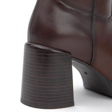 BOTA DE CUERO MUJER GACEL CHOCOLATE BRIONA - 4
