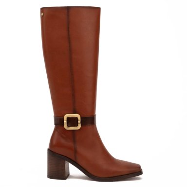 BOTA DE CUERO MUJER GACEL TOSTADO ASUNCION - 1