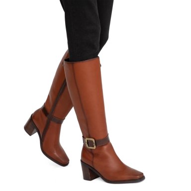 BOTA DE CUERO MUJER GACEL TOSTADO ASUNCION - 2