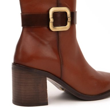 BOTA DE CUERO MUJER GACEL TOSTADO ASUNCION - 4