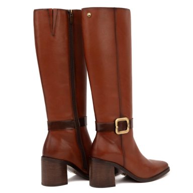 BOTA DE CUERO MUJER GACEL TOSTADO ASUNCION - 5