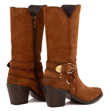 BOTA DE CUERO MUJER GACEL TOSTADO RAIN - 5