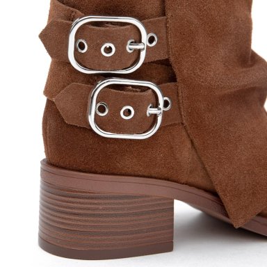 BOTIN DE CUERO MUJER GACEL TOSTADO SABINE - 4