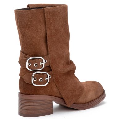 BOTIN DE CUERO MUJER GACEL TOSTADO SABINE - 5