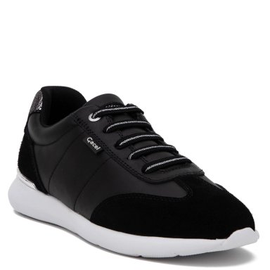 ZAPATILLA DE CUERO MUJER GACEL NEGRO STEFFY - 3