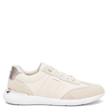 ZAPATILLA DE CUERO MUJER GACEL BEIGE STEFFY - 1