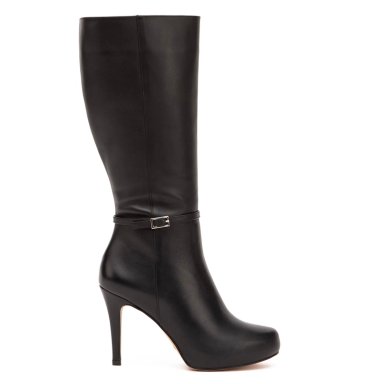 BOTA DE CUERO MUJER GACEL NEGRO OLGA - 1