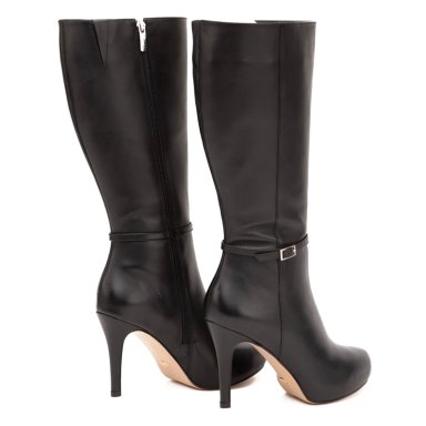 BOTA DE CUERO MUJER GACEL NEGRO OLGA - 5