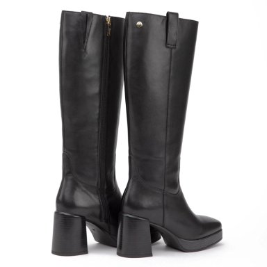 BOTA DE CUERO MUJER GACEL NEGRO BRIONA - 5