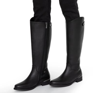 BOTA DE CUERO MUJER GACEL NEGRO HORTENCIA - 2