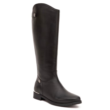 BOTA DE CUERO MUJER GACEL NEGRO HORTENCIA - 3