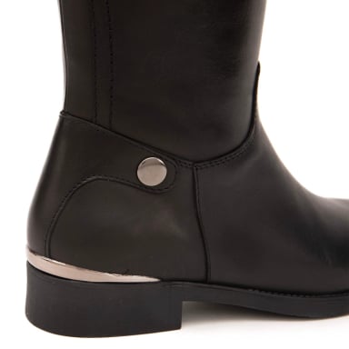 BOTA DE CUERO MUJER GACEL NEGRO HORTENCIA - 4