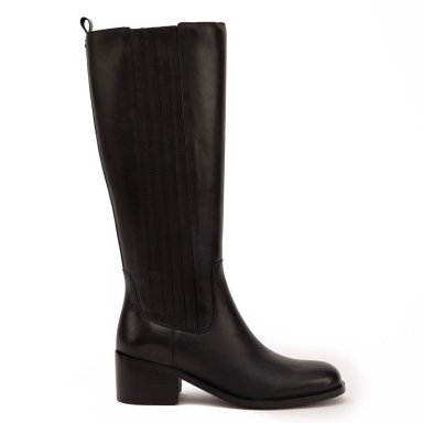 BOTA DE CUERO MUJER GACEL NEGRO GUILIAN - 1