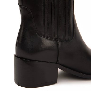 BOTA DE CUERO MUJER GACEL NEGRO GUILIAN - 4