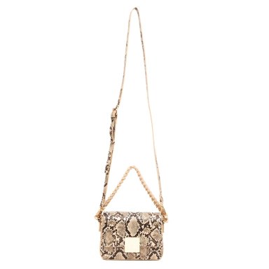 CARTERA MUJER GACEL OFF WHITE RETRO CON TAPA - 1