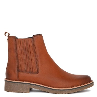 BOTIN DE CUERO MUJER GACEL TOSTADO NORA - 1