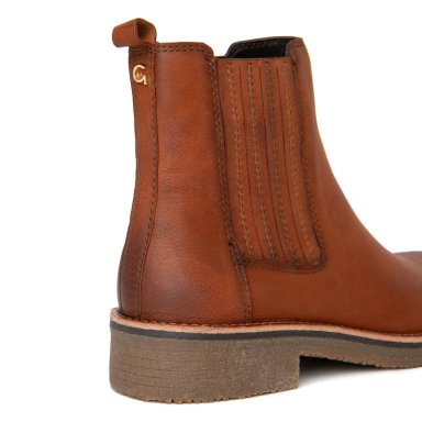 BOTIN DE CUERO MUJER GACEL TOSTADO NORA - 4