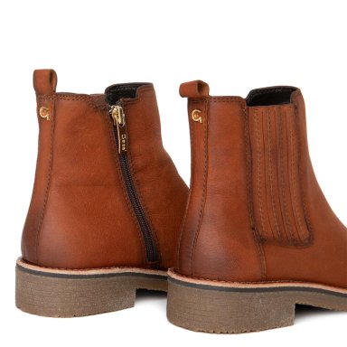BOTIN DE CUERO MUJER GACEL TOSTADO NORA - 5