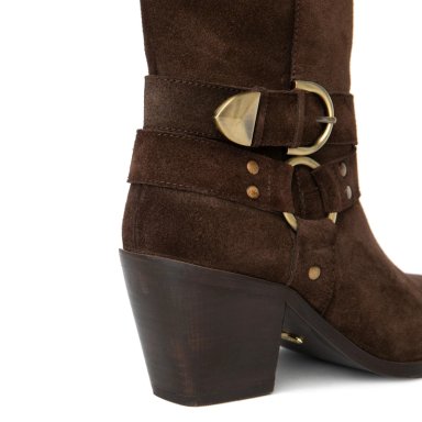 BOTA DE CUERO MUJER GACEL CHOCOLATE RAIN - 4