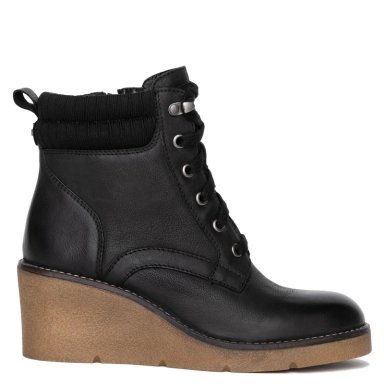 BOTIN DE CUERO MUJER GACEL NEGRO LEDY - 1