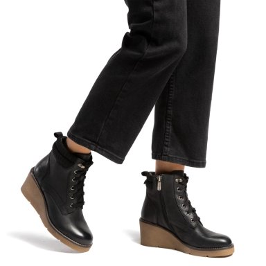 BOTIN DE CUERO MUJER GACEL NEGRO LEDY - 2