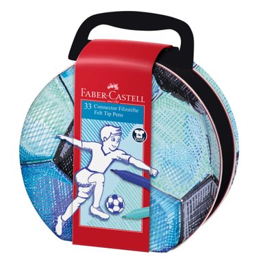 MARCADORES FABER-CASTELL CONNECTOR FÚTBOL X33 COLORES - 2