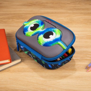 ESTUCHE ESCOLAR RIGIDO SENSORY BLACK - 8
