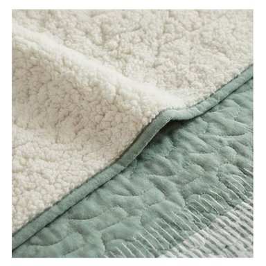 CUBRECAMA SHERPA 2 PLAZAS - VERDE MATIZ M951 - 2