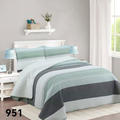 CUBRECAMA SHERPA 2 PLAZAS - VERDE MATIZ M951 - 4