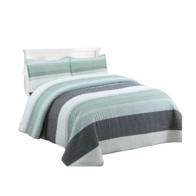 CUBRECAMA QUILT VERANO 2 PLAZAS - VERDE MATIZ XF91 - 2