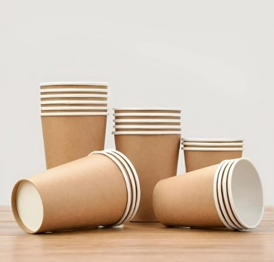 VASO KRAFT VASOS PARA CAFE VASO PAPEL KRAFT C/TAPA 12OZ - 5