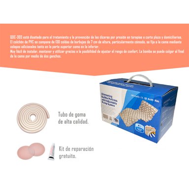 COLCHON ANTIESCARAS + KIT DE REPARACIÓN CON MOTOR SILENCIOSO - 2