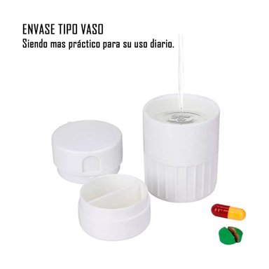 PASTILLERO CONTENEDOR CORTADOR Y MOLEDOR PORTATIL 4 EN 1 - 3