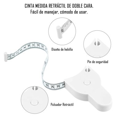 CINTA O HUINCHA PARA MEDIR PERIMETRO CORPORAL RETRACTIL - 4