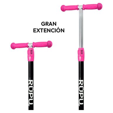 SCOOTER MONOPATIN RUPU PINK CAT REGULABLE RUEDAS LED - 4