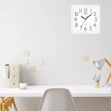 RELOJ CASIO MURAL PARED BLANCO IQ-06-7DF /RELOJERÍA VIOLETA - 2