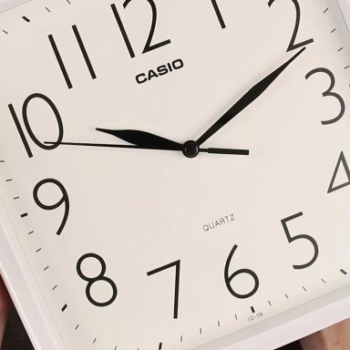 RELOJ CASIO MURAL PARED BLANCO IQ-06-7DF /RELOJERÍA VIOLETA - 4