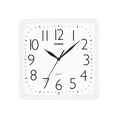 RELOJ CASIO MURAL PARED EN COLOR BLANCO IQ-06-7DF - 1