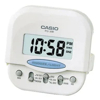 RELOJ DESPERTADOR CASIO UNISEX PQ-30B-7D - 1
