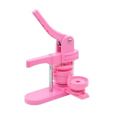 MAQUINA DE CHAPITAS 37MM PVC ROSADA - 1