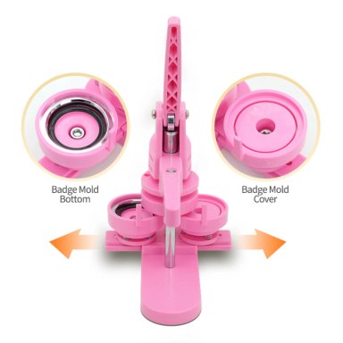 MAQUINA DE CHAPITAS 37MM PVC ROSADA - 3
