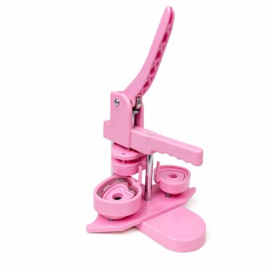 MAQUINA DE CHAPITAS DE CORAZONES PVC ROSADA - 1